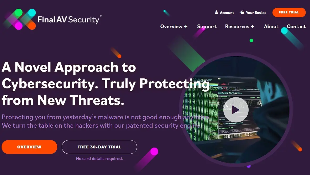 Screenshot 1 of FinalAV Security