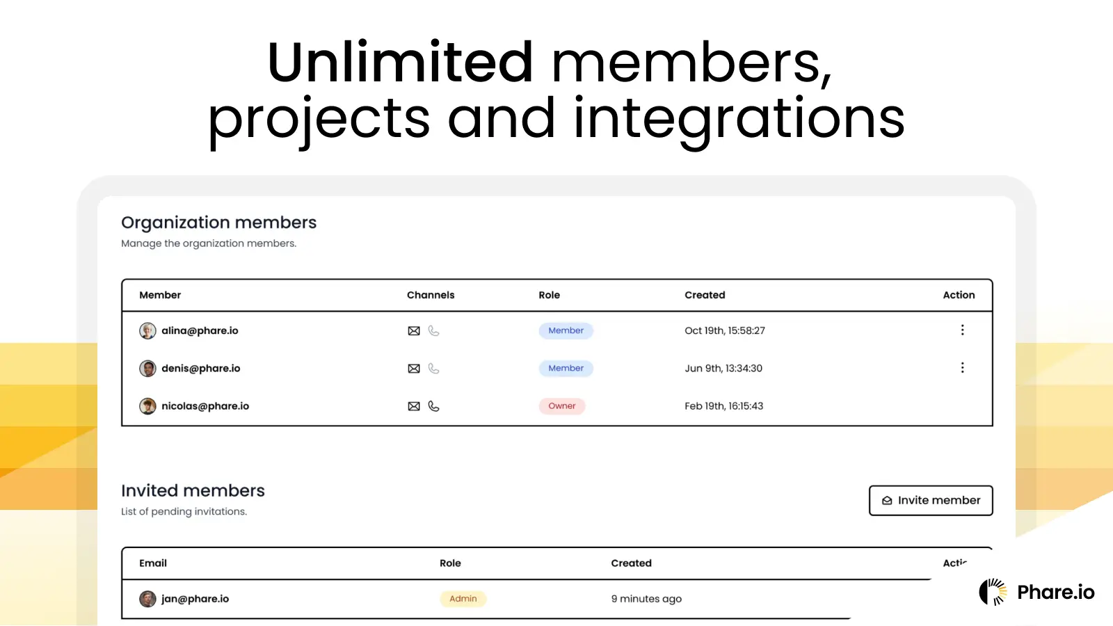 Screenshot 1 of Phare Uptime