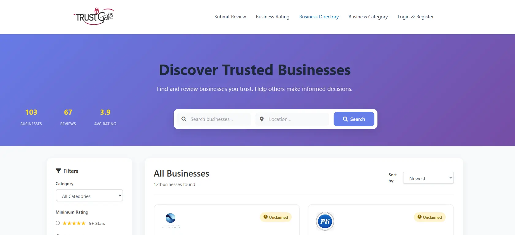 Screenshot 1 of TrustGate