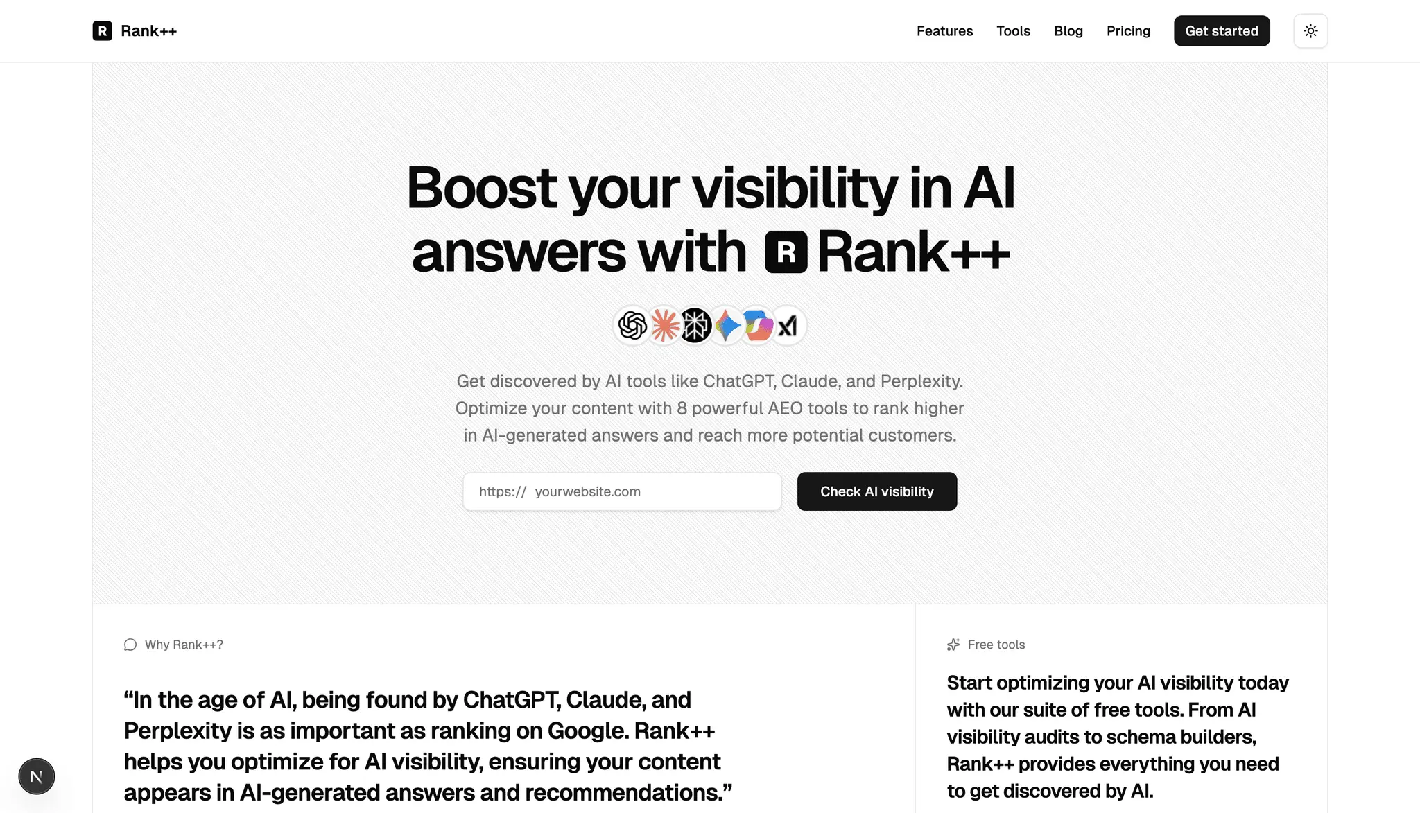 Screenshot 1 of Rank++ - Boost Your AI Visibility