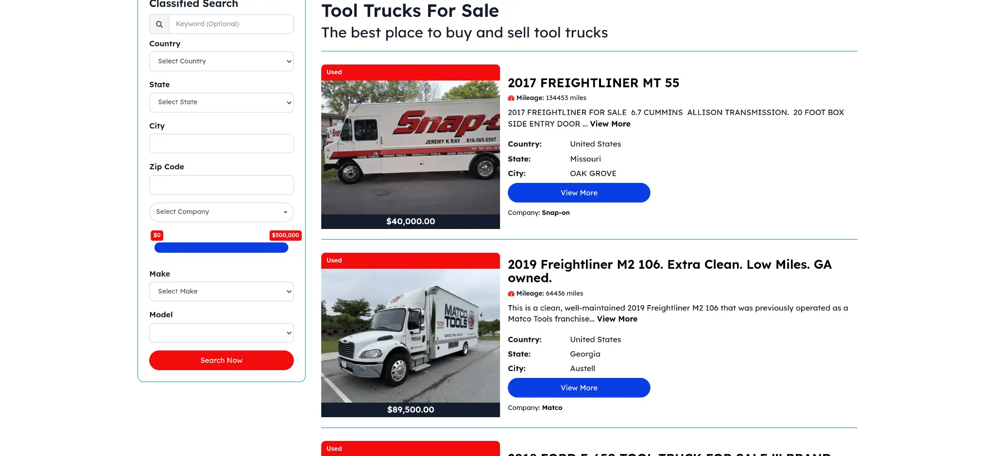 Screenshot 2 of ToolTrucksForSale