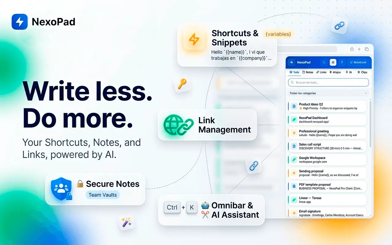Screenshot 4 of NexoPad - Browser Productivity Hub