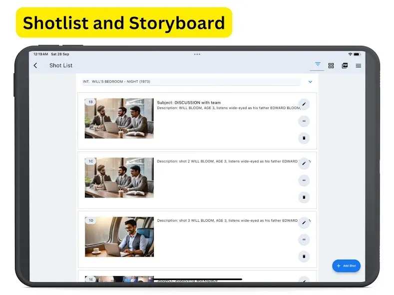 Screenshot 2 of AI Storyboarding Software | Studiovity