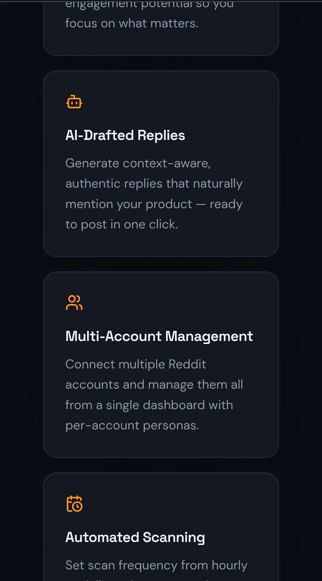 Screenshot 4 of Reddit Signal AI
