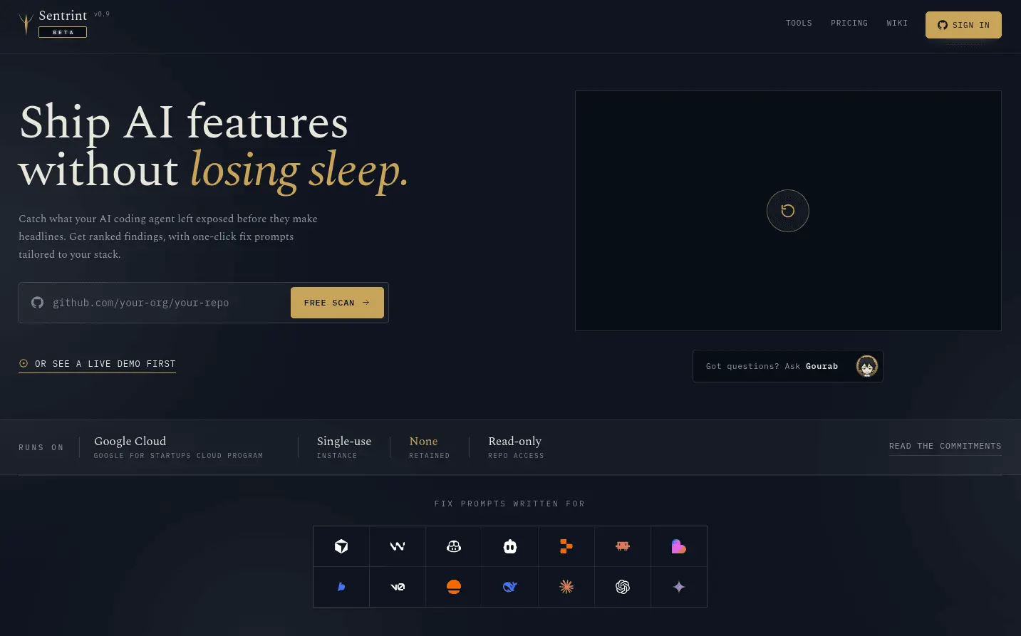 Screenshot 1 of Sentrint