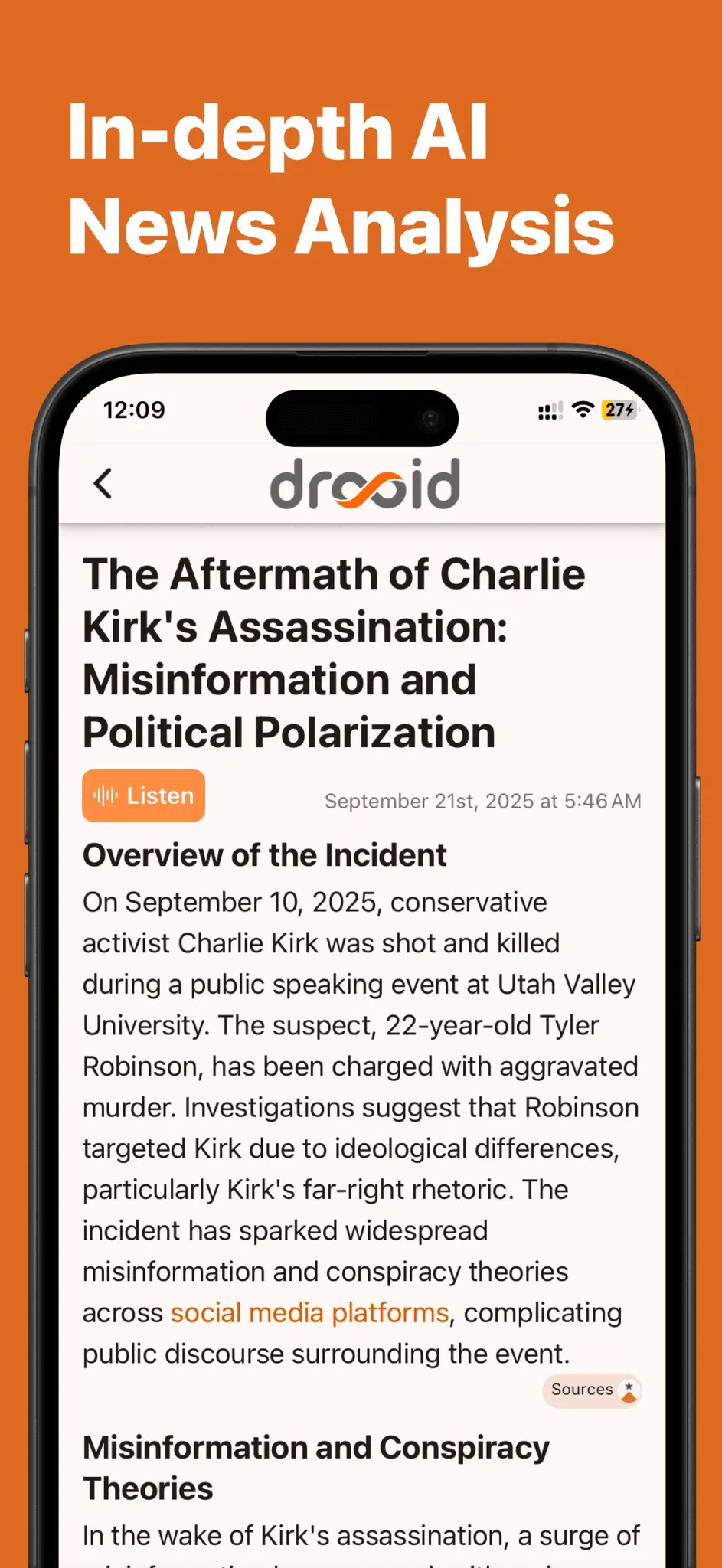 Screenshot 6 of Drooid: AI vs Fake News
