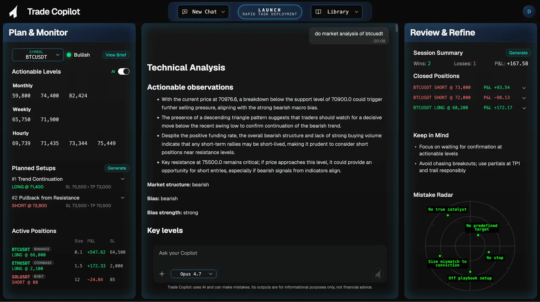 Screenshot 1 of Trade Copilot