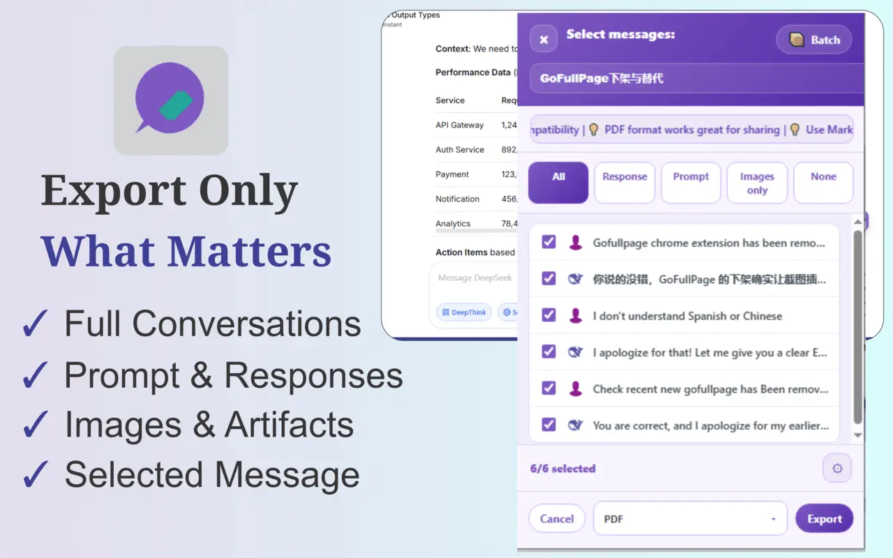 Screenshot 3 of AI Chat Exporter Pro