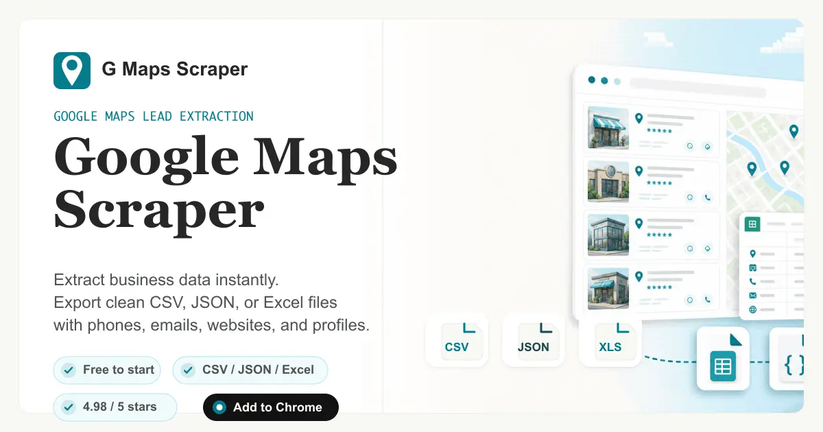Screenshot 1 of G Maps Scraper