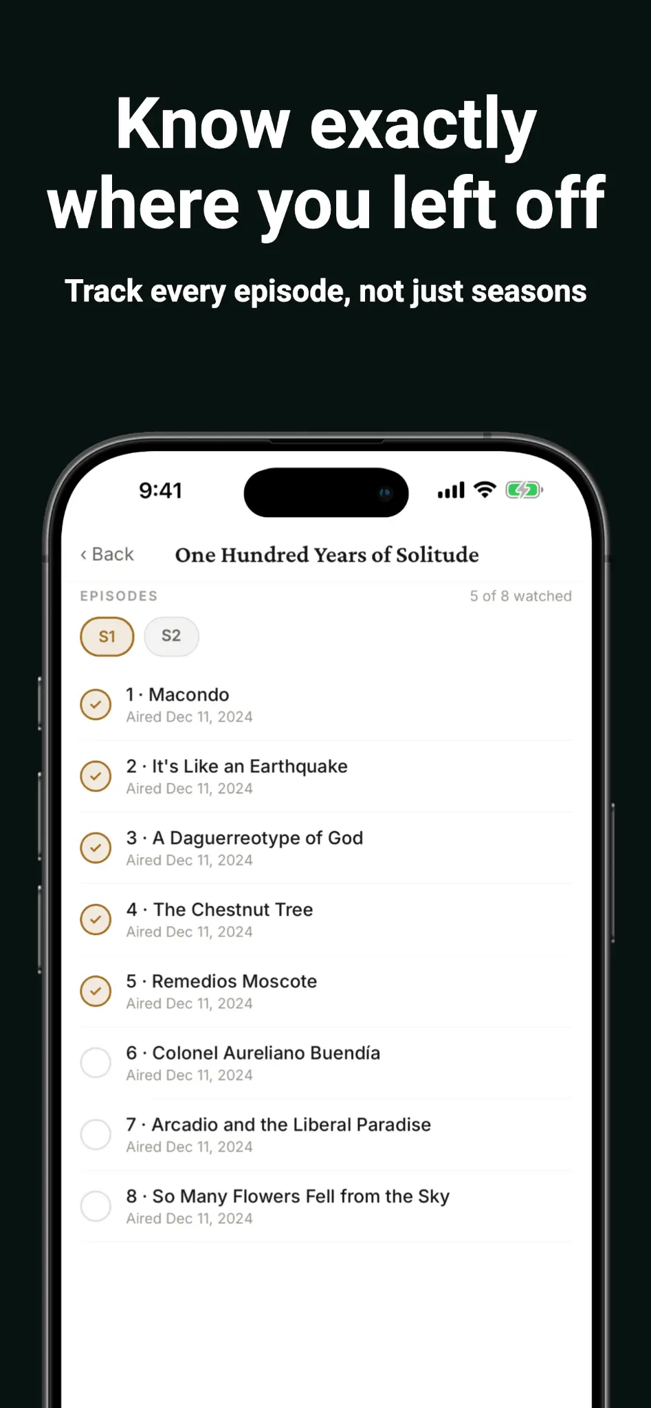 Screenshot 1 of ReelStack: TV Show Tracker