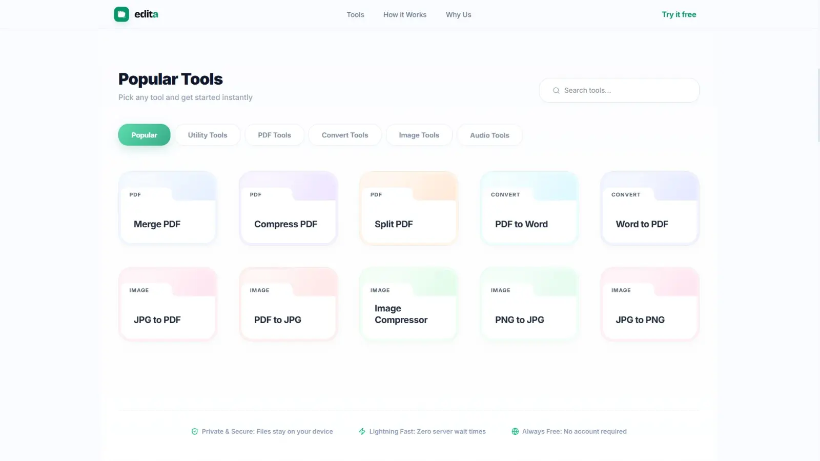 Screenshot 2 of edita.tools