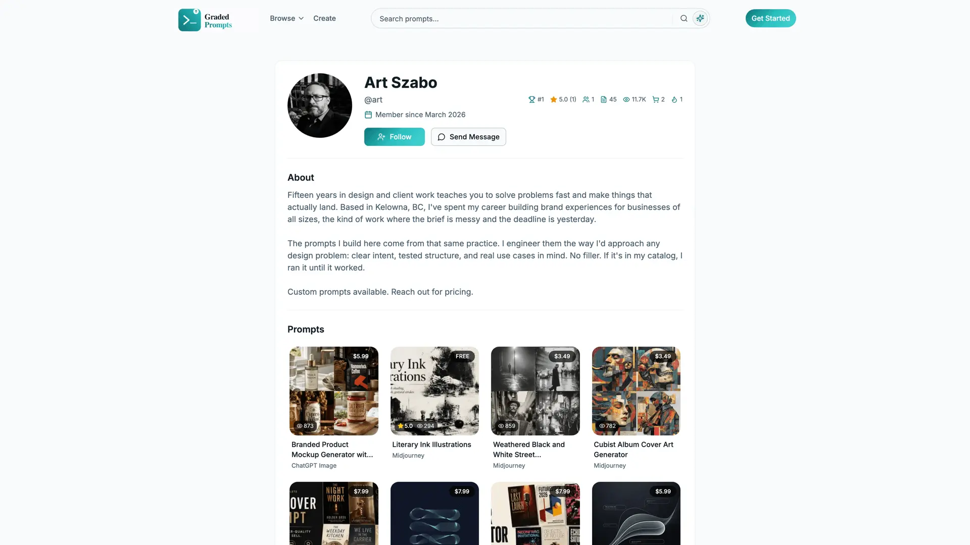 Screenshot 4 of Graded Prompts