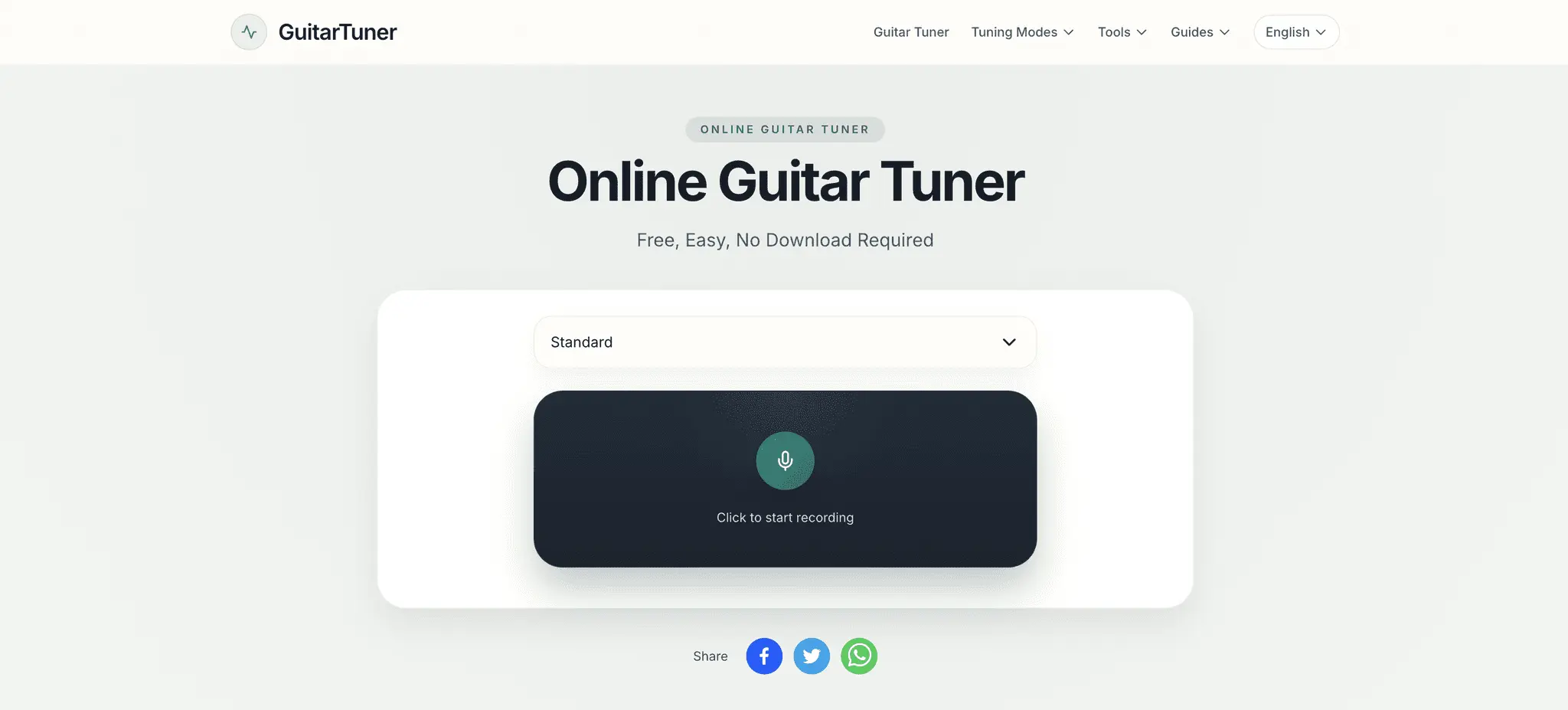 Screenshot 2 of Online Guitar Tuner