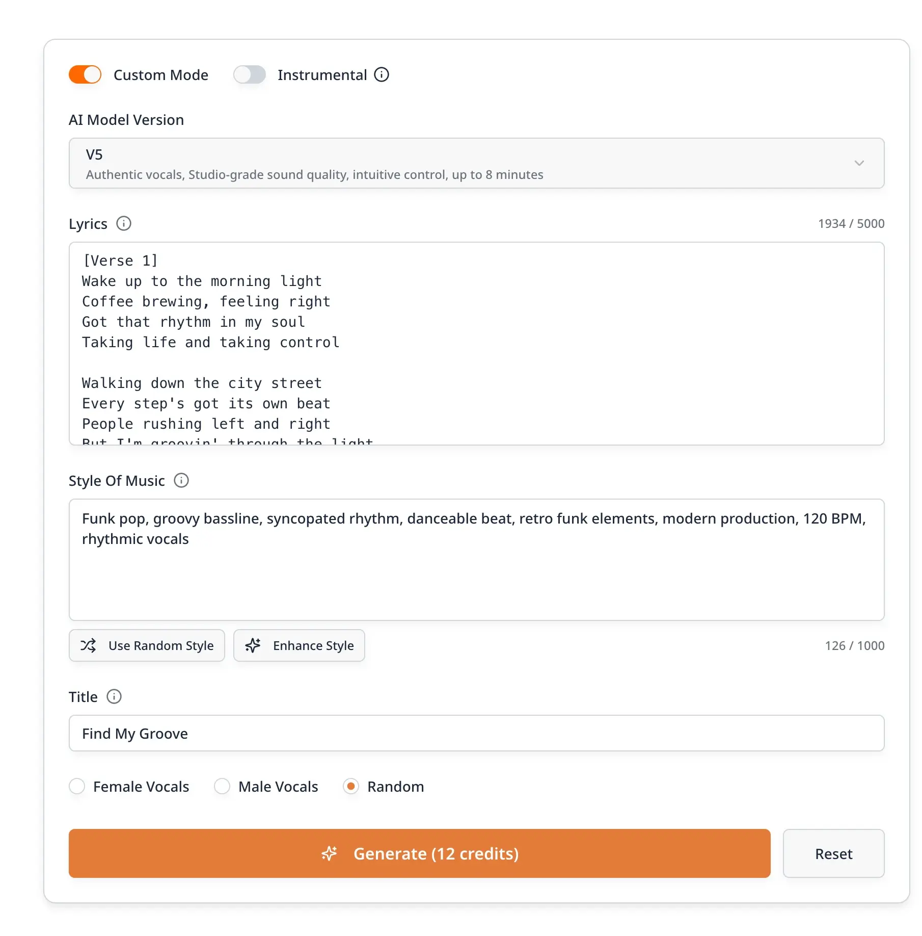 Screenshot 2 of AI Song Generator