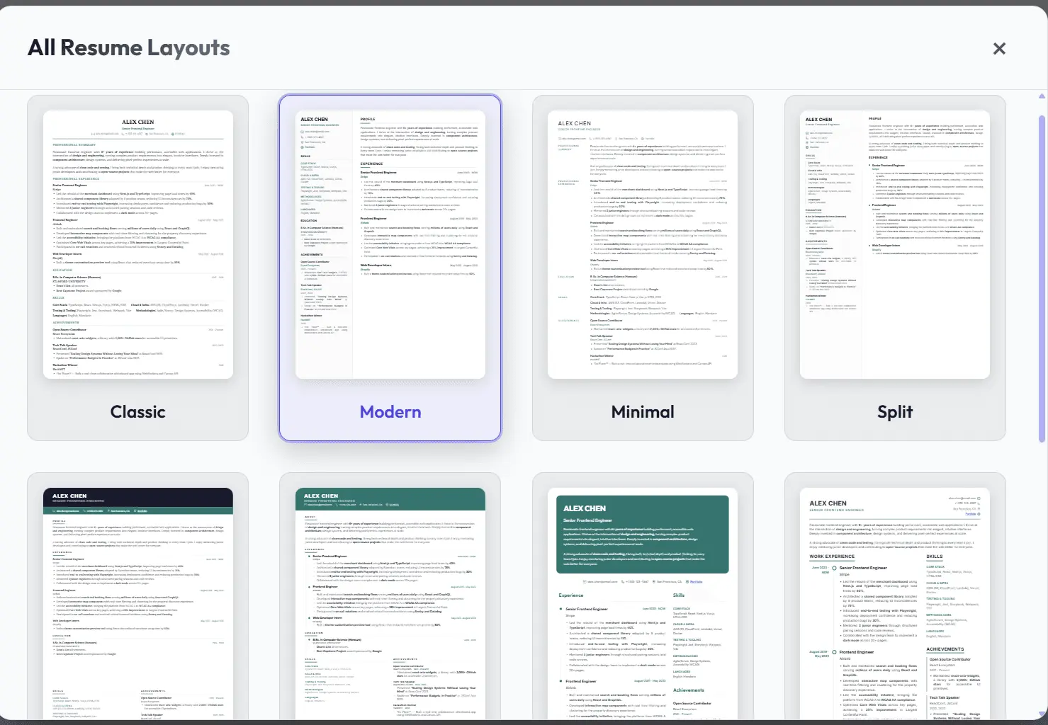 Screenshot 3 of Markdown Resume App