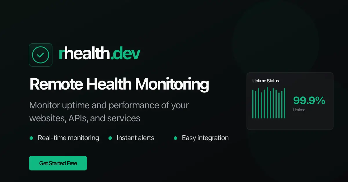 Screenshot 1 of rhealth.dev