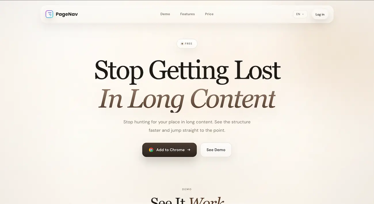 Screenshot 2 of PageNav