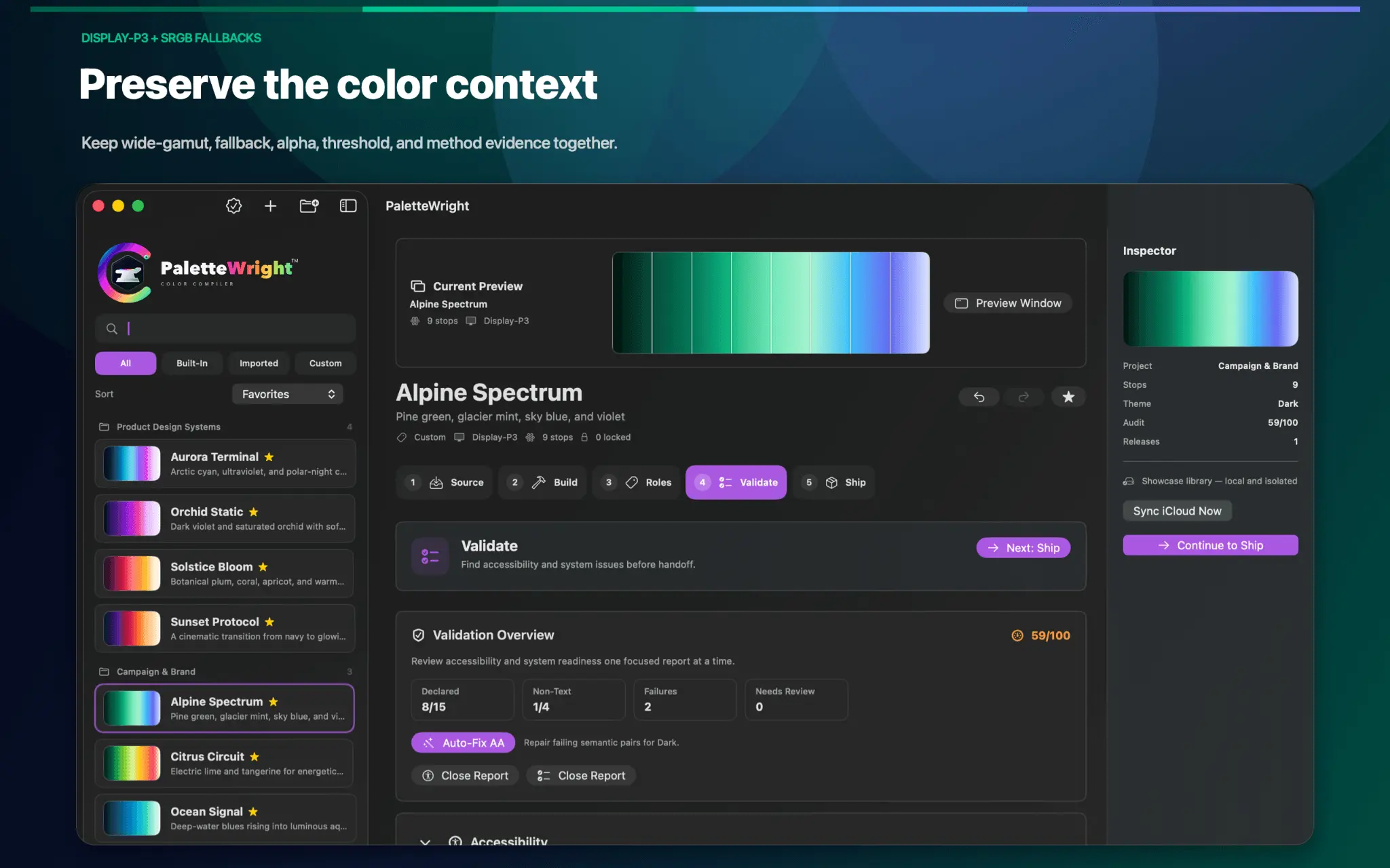 Screenshot 6 of PaletteWright™