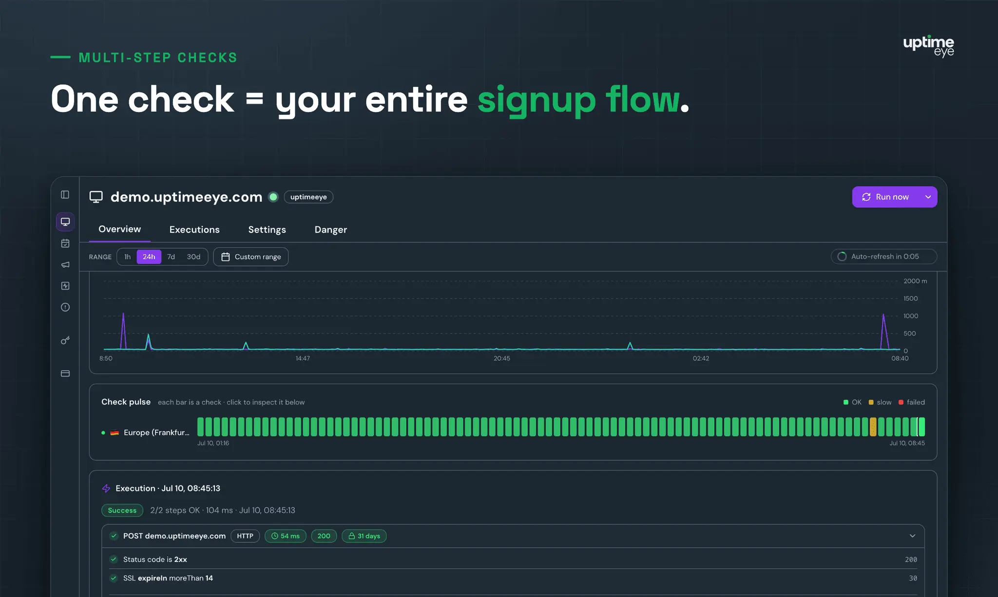 Screenshot 2 of UptimeEye