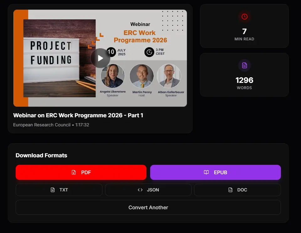 Screenshot 2 of Youtube to eBook