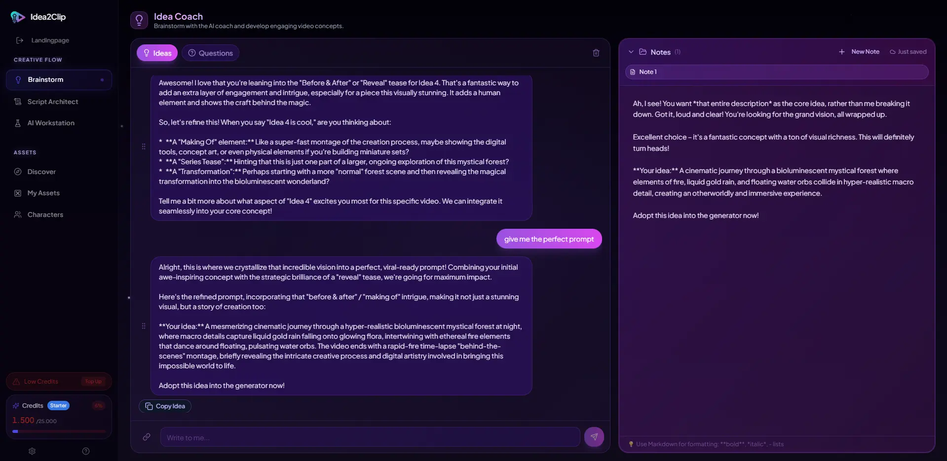 Screenshot 4 of Idea2Clip