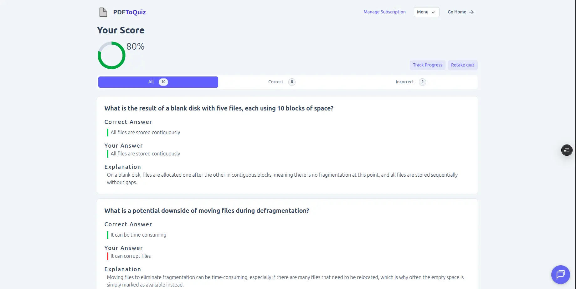 Screenshot 4 of PDFToQuiz