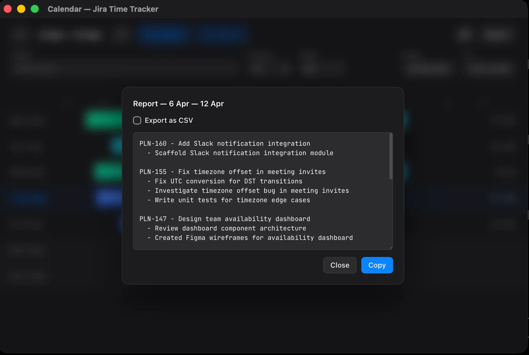 Screenshot 6 of Planim Time for Jira