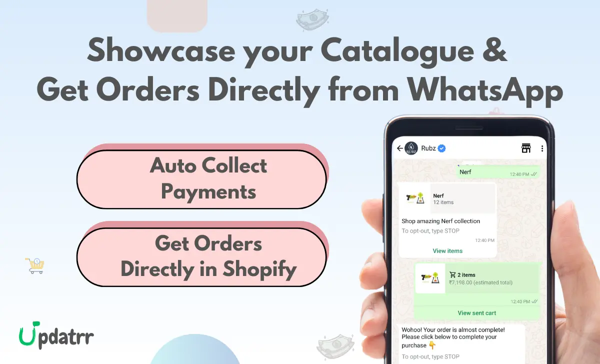 Screenshot 2 of Updatrr Shopify WhatsApp Automation