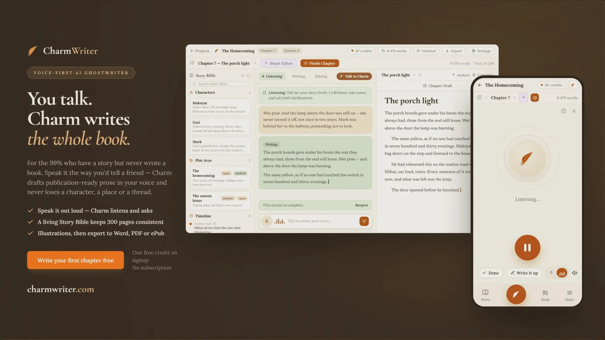 Screenshot 1 of CharmWriter