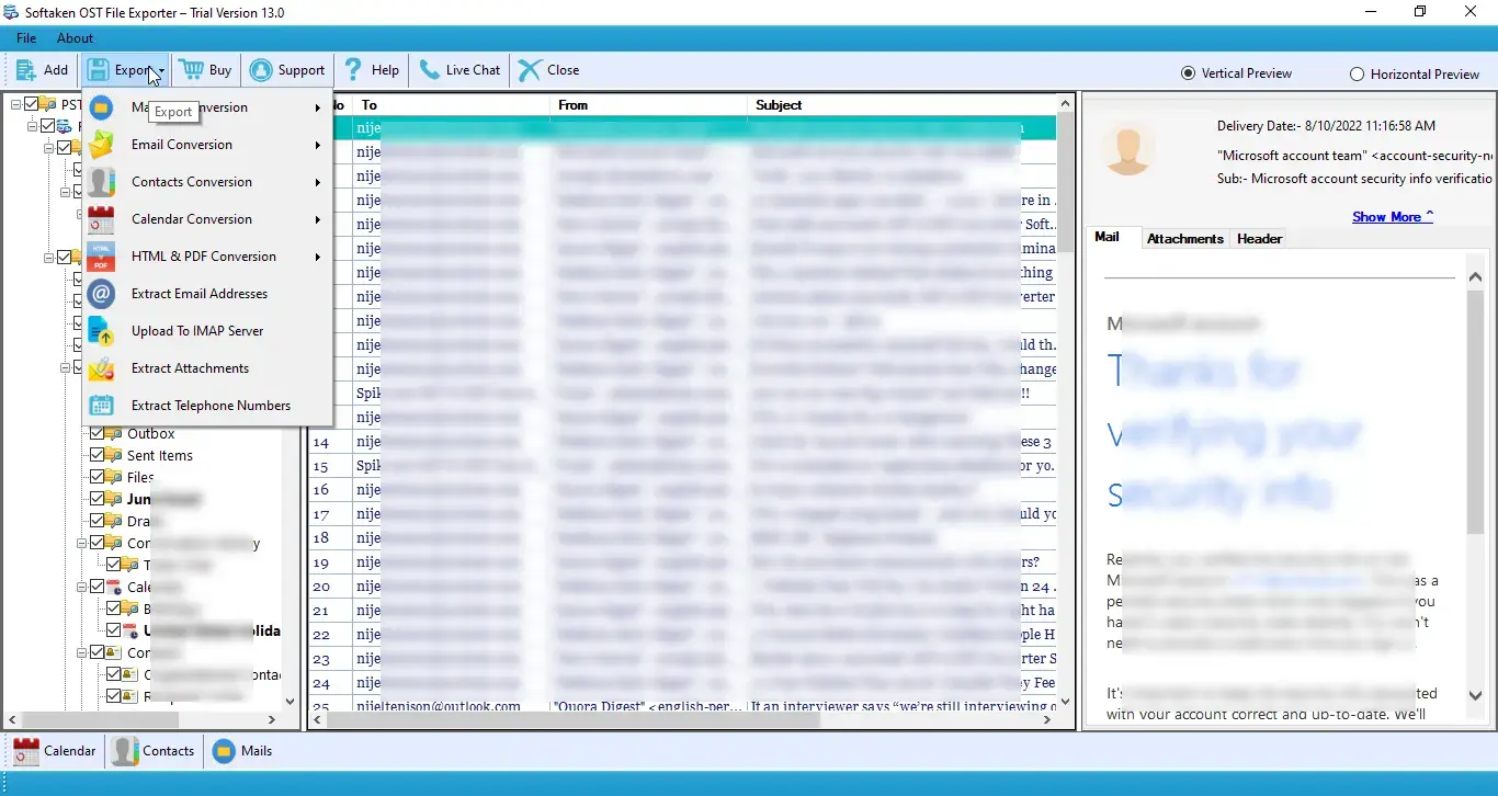 Screenshot 3 of Softaken OST to PST Converter