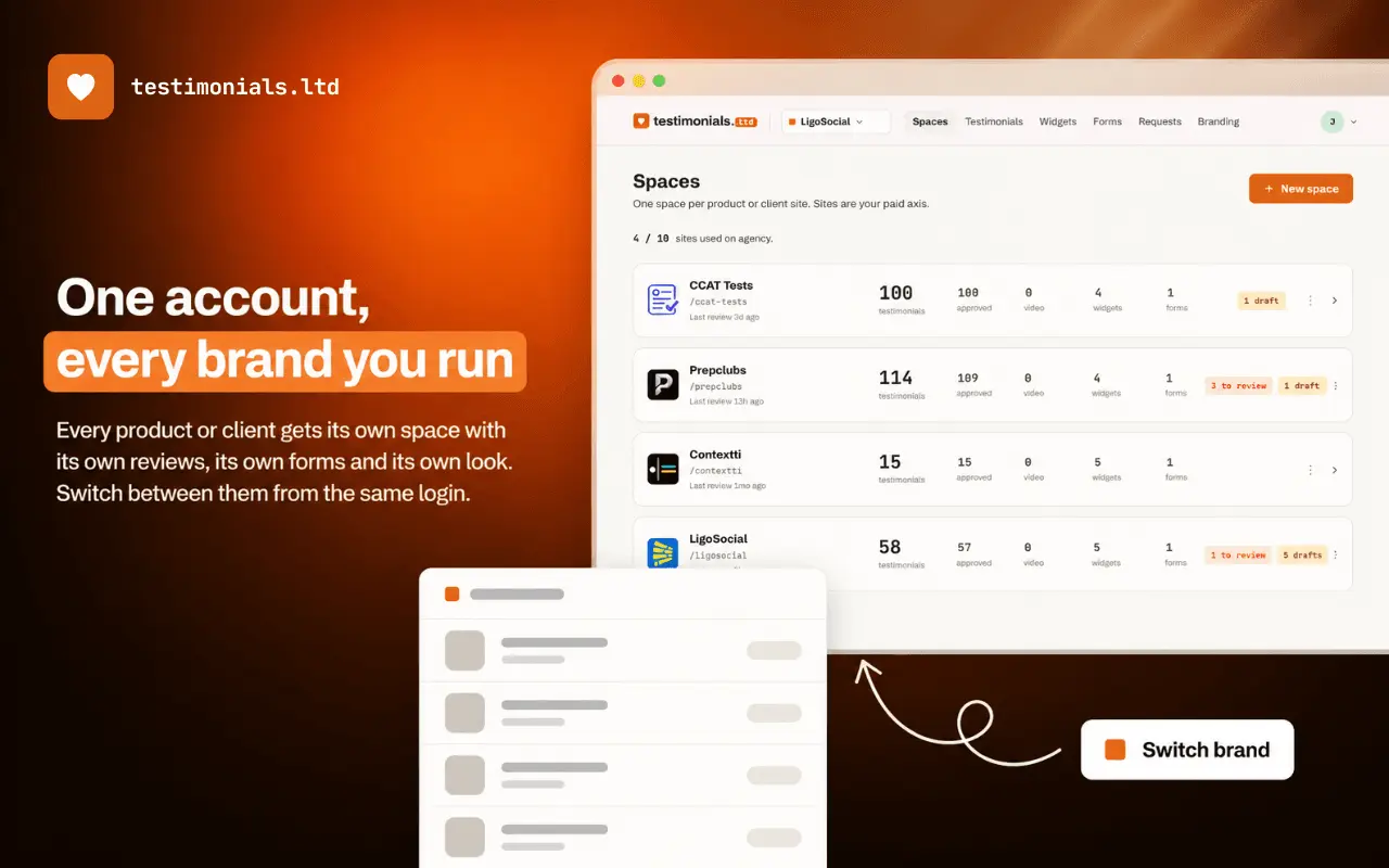 Screenshot 7 of testimonials.ltd