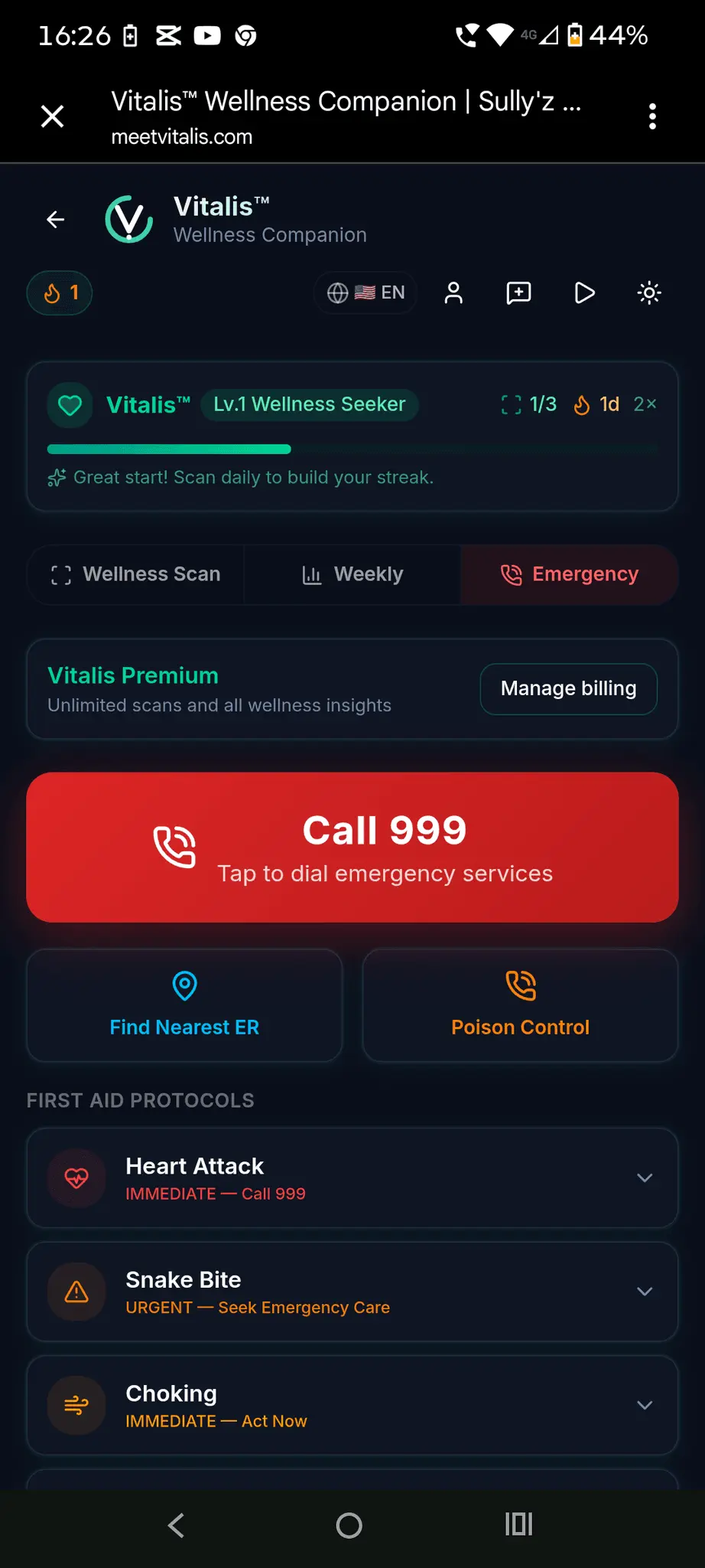 Screenshot 6 of Vitalis Wellness Companion 