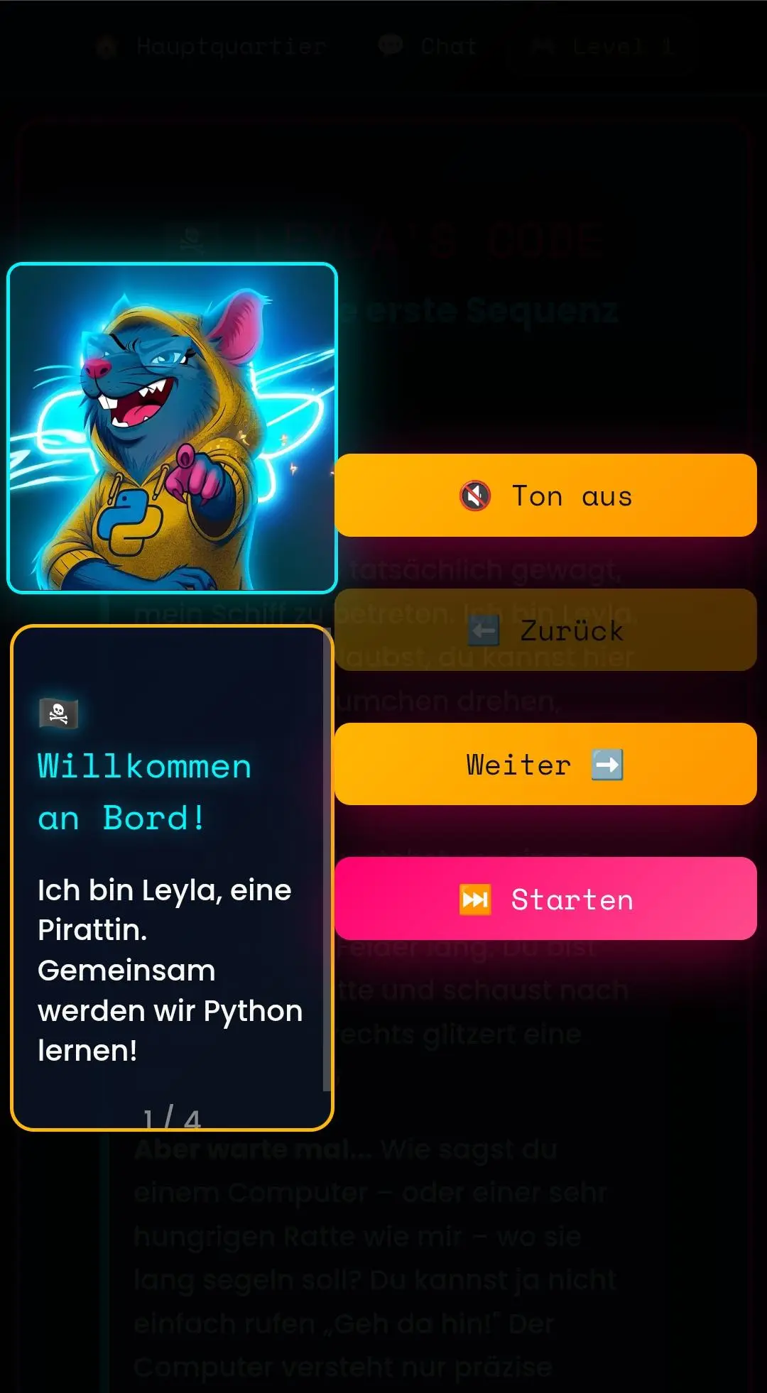 Screenshot 2 of ☠️LEYLA’S CODE - Python Game!
