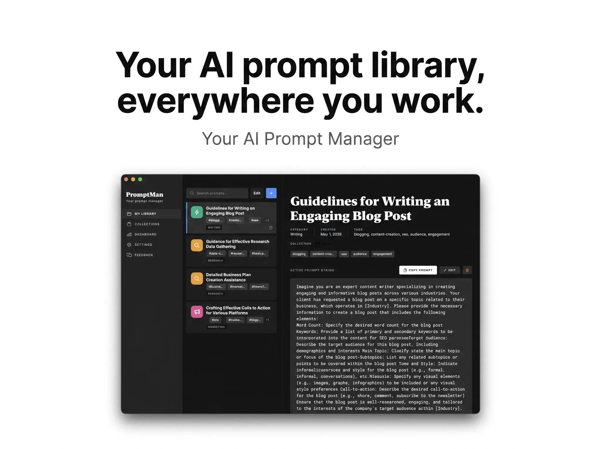 Screenshot 3 of PromptMan