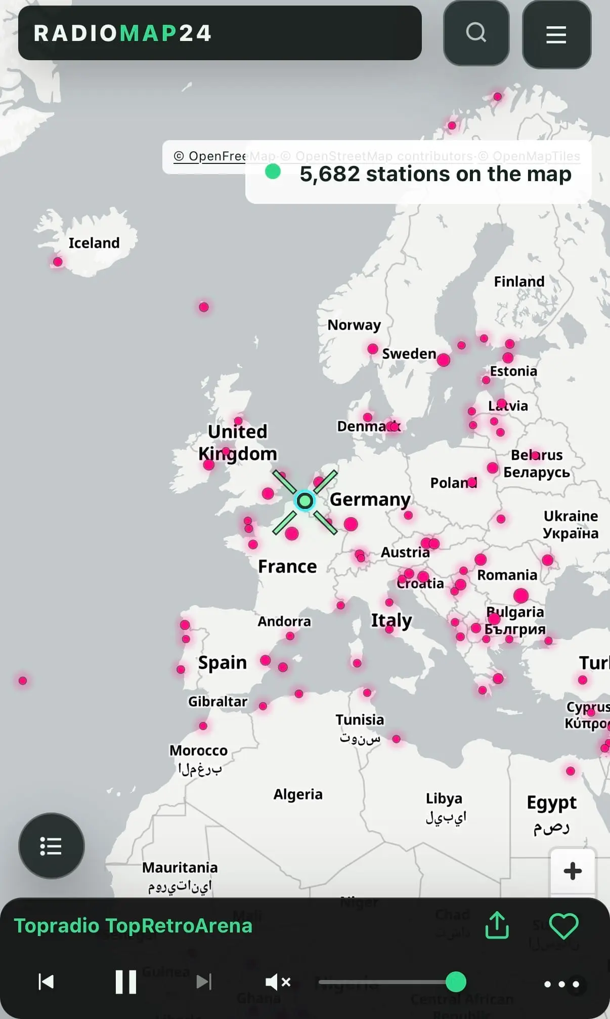 Screenshot 1 of RadioMap24