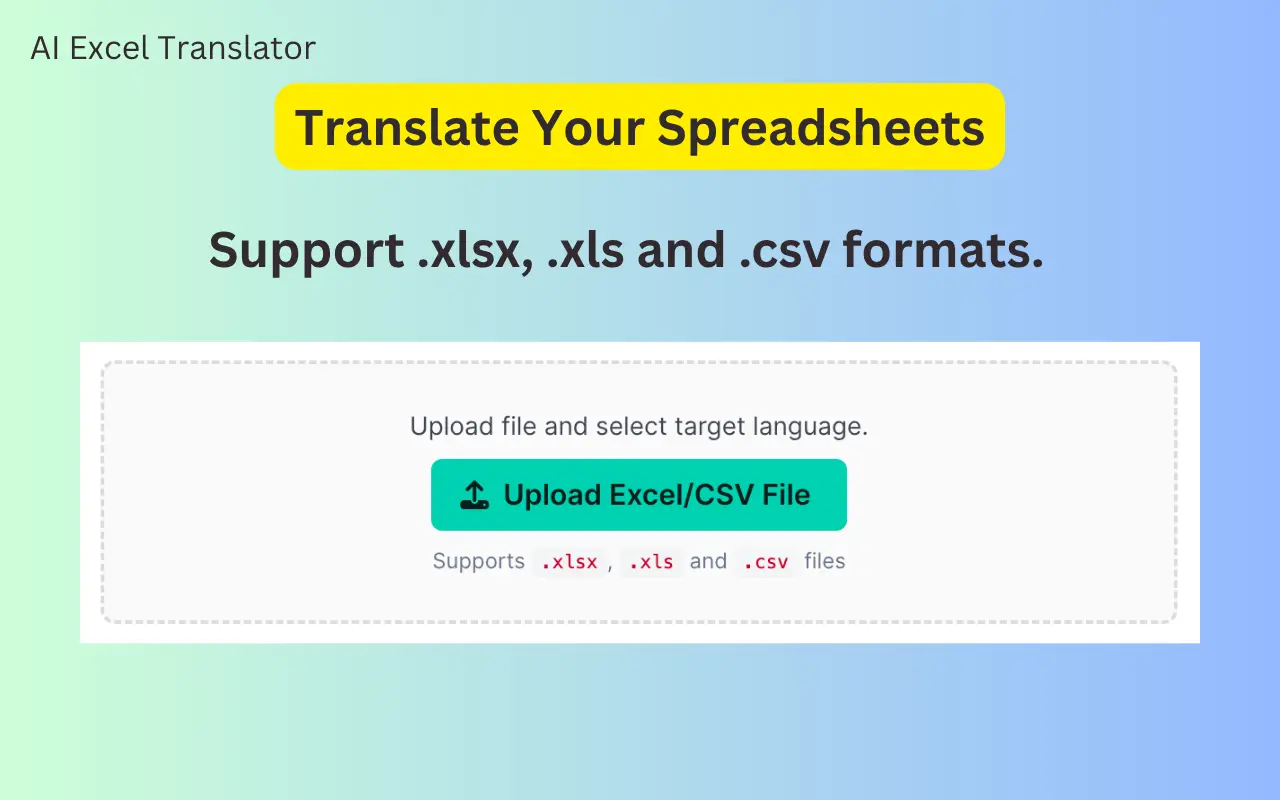 Screenshot 3 of AI Excel Translator