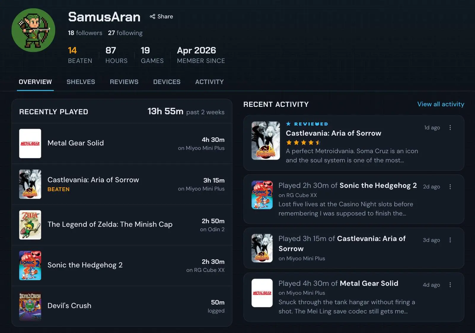 Screenshot 1 of retroshelf