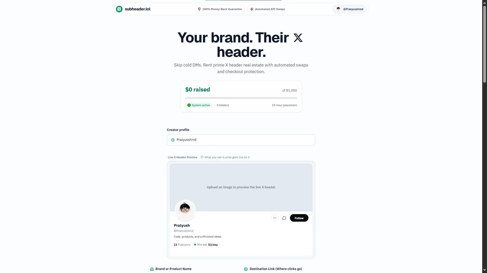 Screenshot 2 of SubHeader