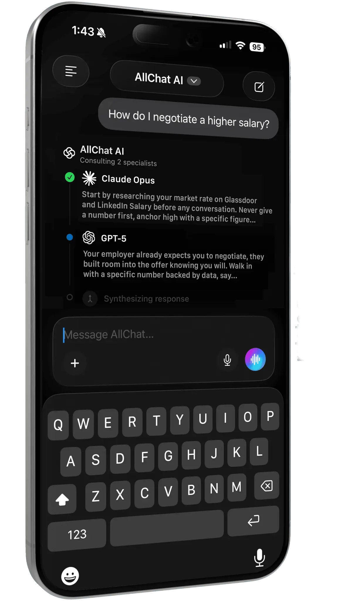 Screenshot 1 of AllChat AI