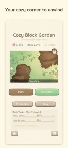 Screenshot 4 of Cozy Block Garden