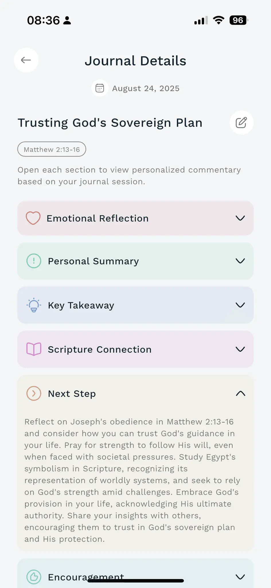 Screenshot 5 of Psalmlog
