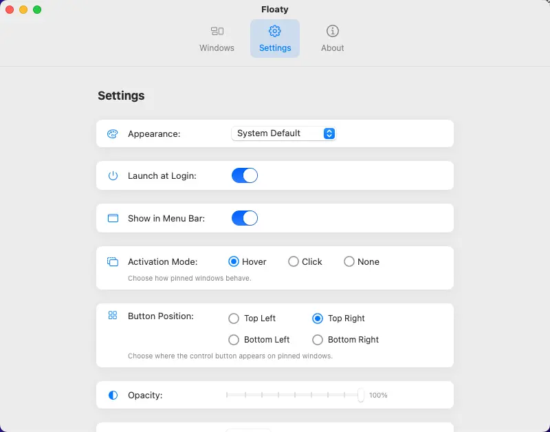 Screenshot 3 of Floaty - Keep Any Window Always on Top