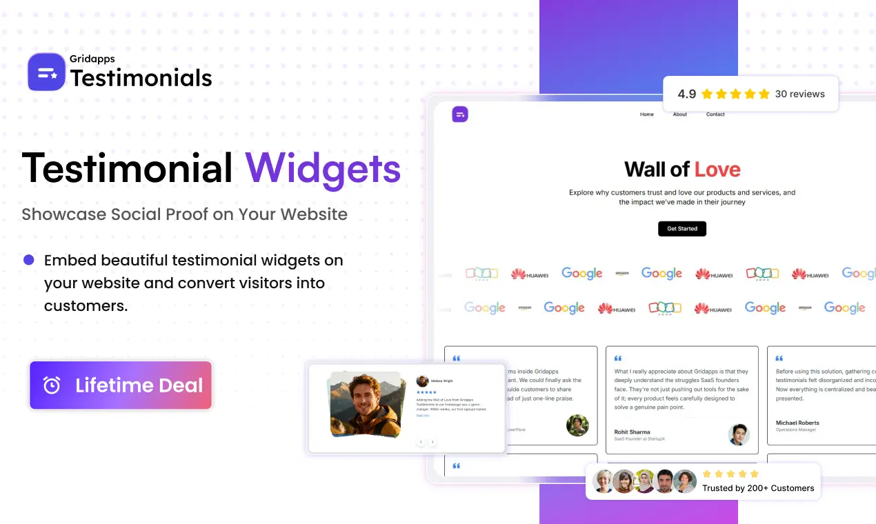 Screenshot 4 of Gridapps Testimonials