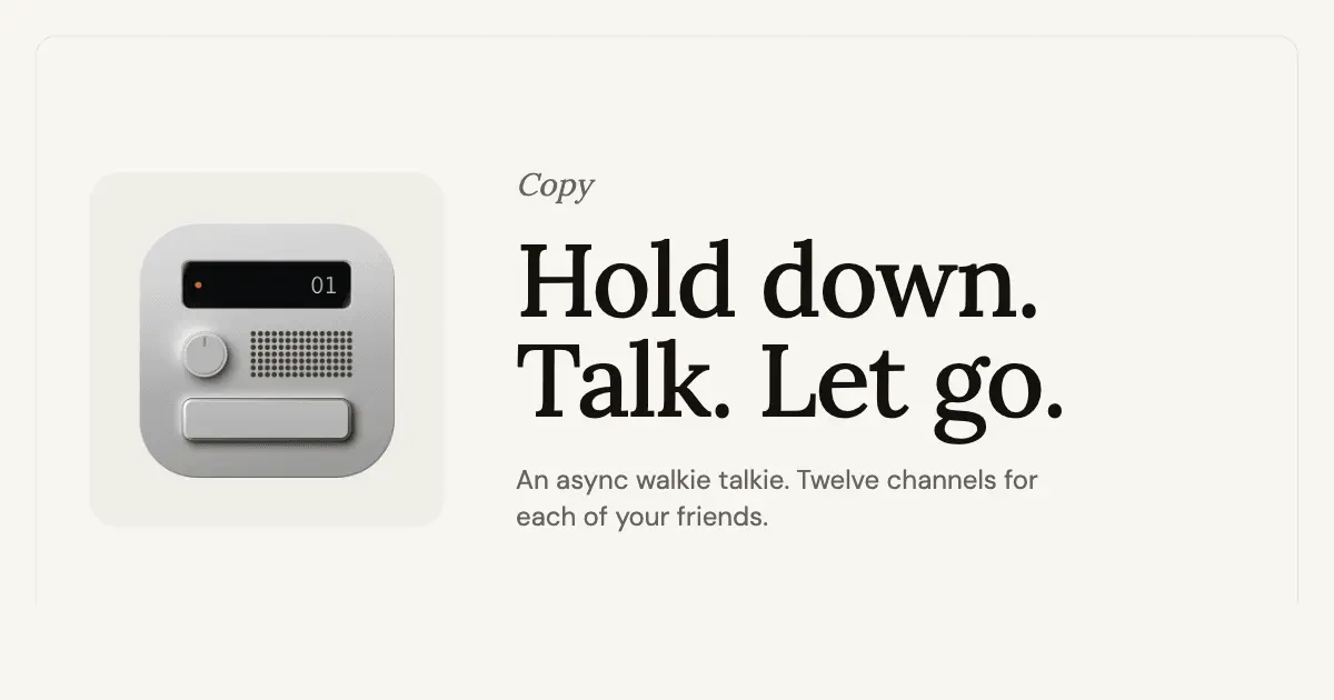 Screenshot 1 of COPY: Private Walkie Talkie