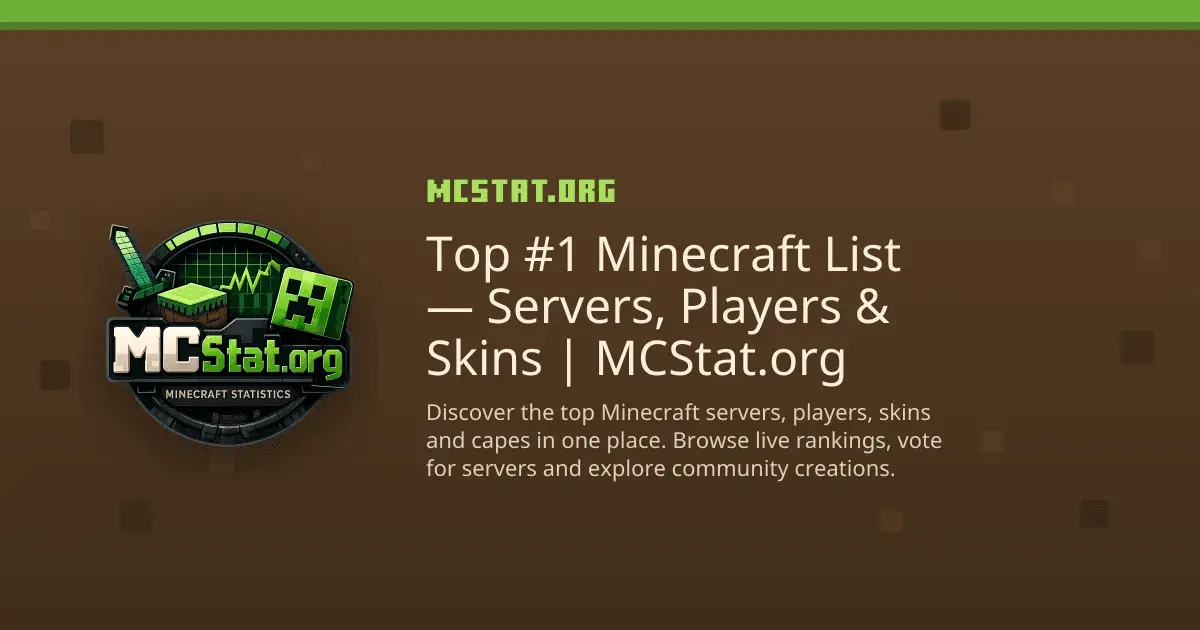 Screenshot 1 of MCStat.org