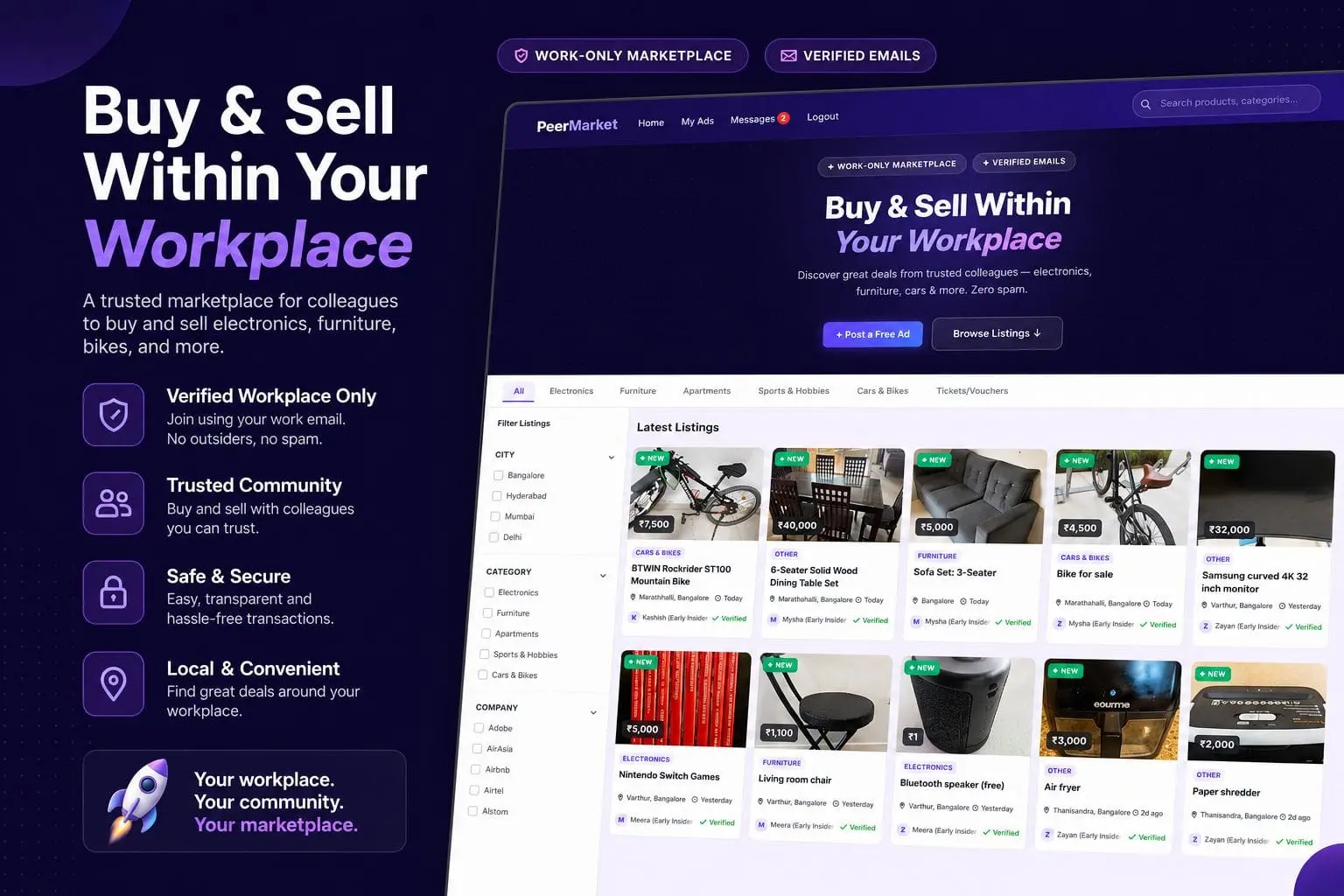 Screenshot 1 of PeerMarket