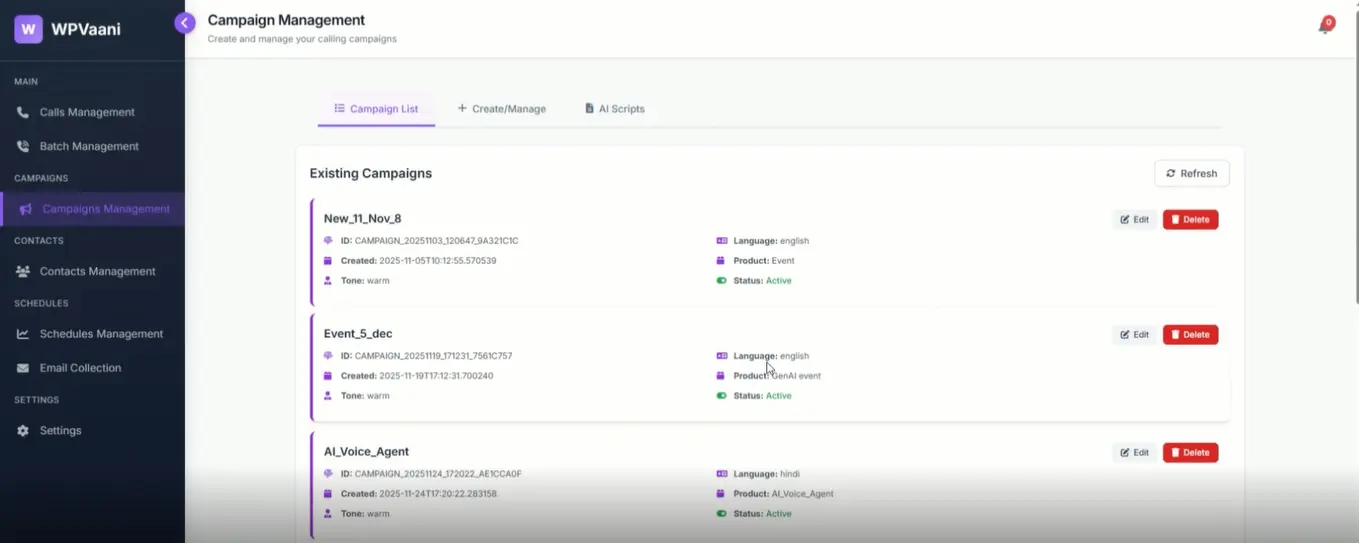Screenshot 1 of WPVaani