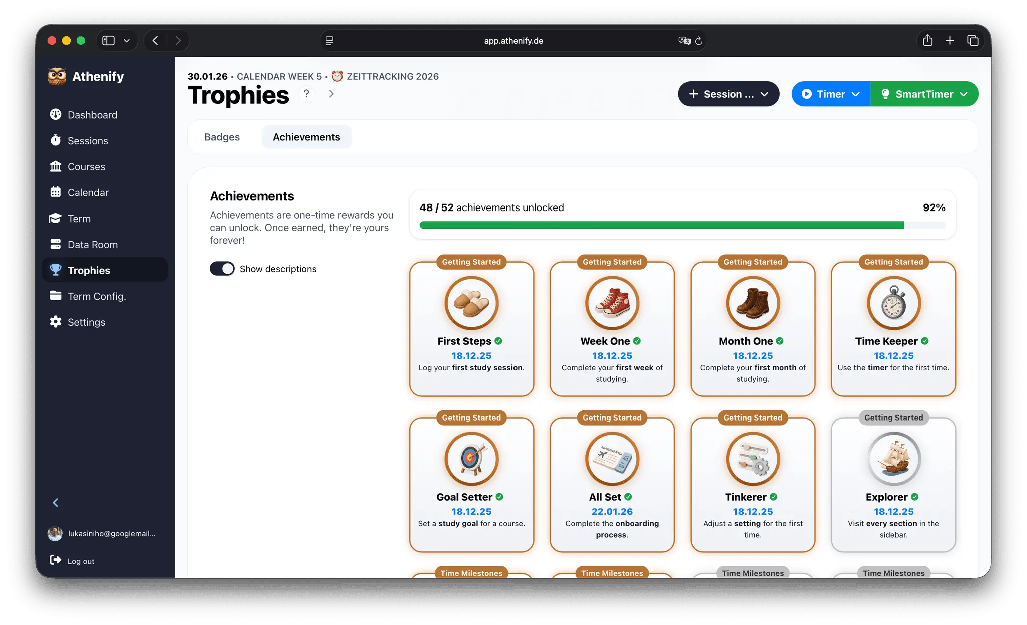 Screenshot 6 of Athenify: Study Tracker & Focus Timer