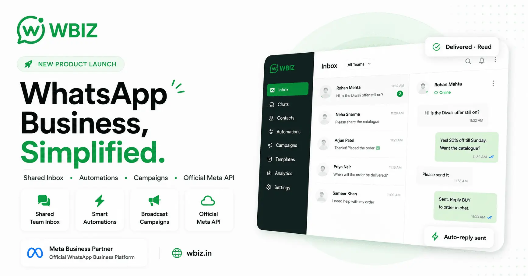 Screenshot 1 of WBIZ.IN