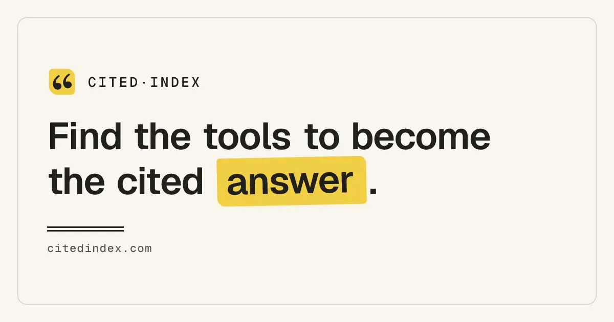 Screenshot 1 of CitedIndex